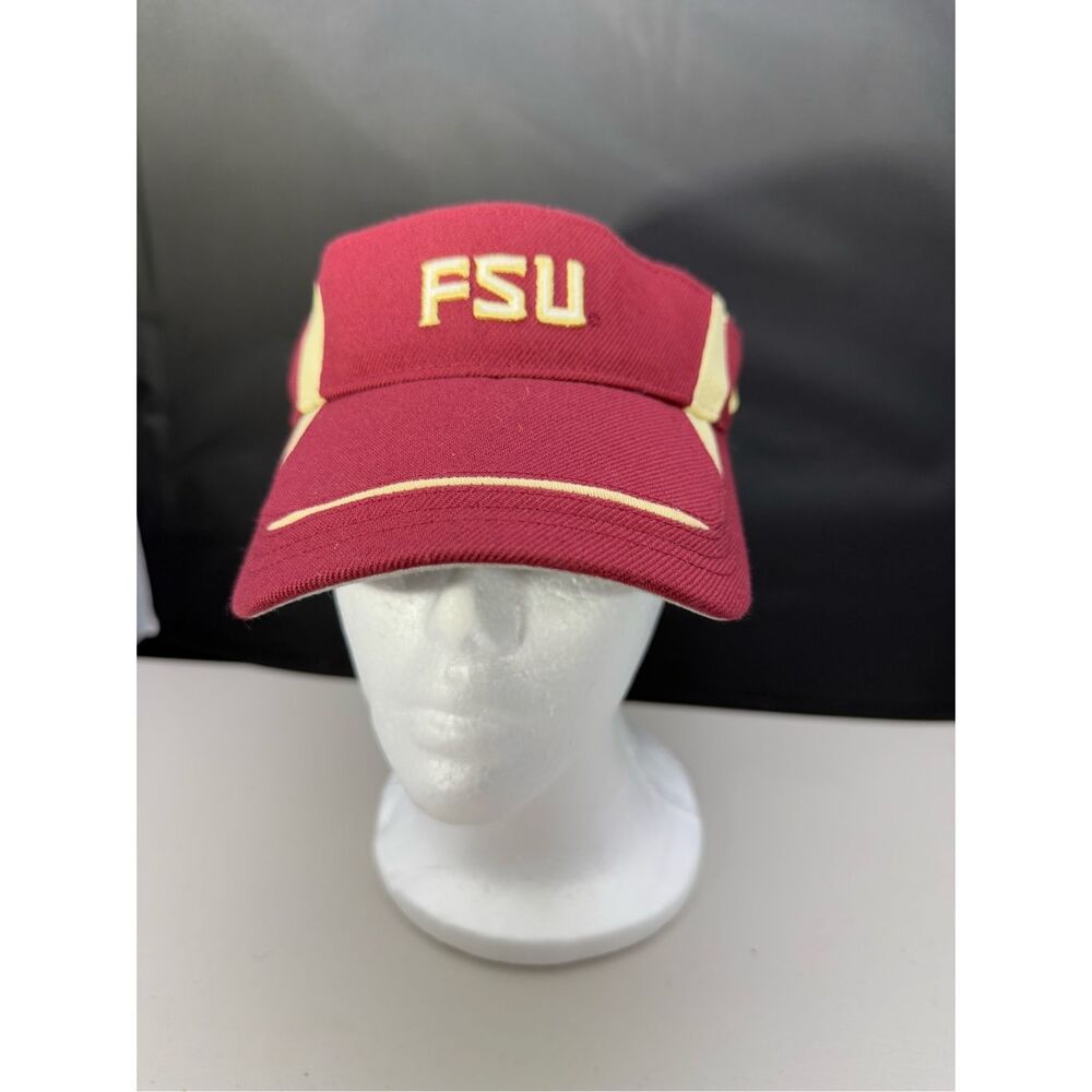 Vintage Nike FSU Florida State‎ Visor Mens OS Maroon Team Y2K Dad Collegiate